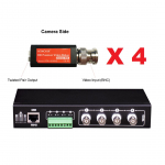 PTR-401V-HD ~ AHD/TVI/CVI pasīvais vītā pāra pārveidotājs