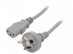 Cable | 3x0.75mm2 | AS/NZS 3112 (I) plug,IEC C13 female | PVC | 1m