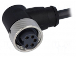 Connector: 7/8" | plug | 1.5m | female | PIN: 5 | angled 90&deg; | with lead
