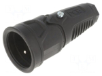 Connector: AC supply | female | power supply | socket | 2P+PE | 250VAC