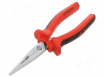 Pliers | half-rounded nose | 170mm