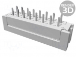 Connector: IDC | female | PIN: 16 | straight | IDC,THT | 2.54mm | 2x8