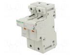 Fuse base | 14x51mm | for DIN rail mounting | 50A | Poles: 2
