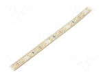 LED tape | white warm | 3528 | LED/m: 60 | 8mm | white PCB | IP65 | 4.8W/m