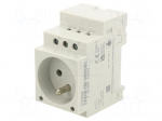 Connector: AC supply | for DIN rail mounting | 230VAC | 16A