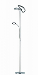 Trio-Lighting Split LED  brushed steel stāvlampa