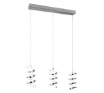 Trio-Lighting Laola LED  3-pc chrome 4000K piekaramā lampa