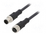 Cable: for sensors/automation | M12 | PIN: 8 | 2m | plug | 30VDC | 30VAC