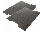 Foam insert | graphite-white | 433x315x40mm | 2pcs.