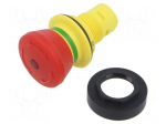Switch: emergency stop | 22mm | red | IP65 | mushroom | RONTRON-R-JUWEL