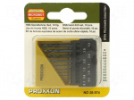 Drill set | for metal | high speed steel | box | metal | 10pcs.