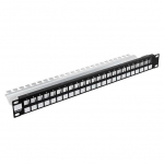 Stalflex Modulaarne patch-paneel 24-Port 19" 1U must PPM19-1U-24P-B