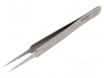 Tweezers | 110mm | for precision works | Blades: narrowed