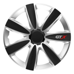 Auto- ja mootorrattatooted, elektroonika, navigatsioon, CB raadio // Kaubad autodele, mootorratastele, motorolleritele // Kołpak samochodowy carbon czarno srebrny gtx 14" cali