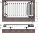 Radiator 11x500x700 Ventil Compact Termolux