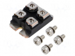 Module: diode | double independent | 200V | If: 50Ax2 | ISOTOP | screw