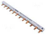 Busbar | 16mm2 | Poles: 3 | Urated: 400V | Pitch: 27mm | No.of mod: 12