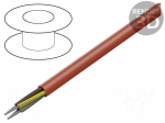 Wire | SiHF-J | 4G1mm2 | Cu | stranded | silicone | red | -60&divide;180&deg;C