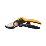 Fiskars Plus PowerLever pruning shears Anvil Black, Orange