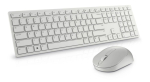 Computer keyboard Dell  Keyboard and Mouse KM5221W Pro Wireless, RU, 2.4 GHz, White