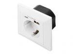 Server - Other Accessories Digitus  Safety Plug for Flush Mounting with 1 x USB Type-C, 1 x USB A