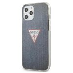 Back panel cover Guess  Guess GUHCP12LPCUJULDB iPhone 12 Pro Max 6.7" navy/dark blue hardcase Jeans Collection