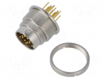 Connector: M16 | socket | male | PIN: 14 | 3A | 32V | THT | straight | IP40