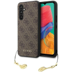 Back panel cover Guess  Guess GUHCS23FEGF4GBR S23 FE S711 brown/brown hardcase 4G Charms Collection