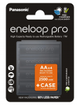 4 x Panasonic Eneloop PRO NEW R6 AA 2500mAh batteries BK-3HCDEC4BE (blister + box)