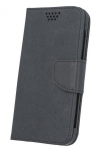 Book case iLike Universal Smart Fancy Silicon case 6,1-6,7 Black