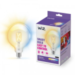 WiZ Connected 60W G125 E27 gudrā LED spuldze 90CRI 2700-6500K caurspīdīga 929003017822 8718699786717