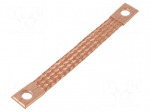 Braids | earthing tape | 10mm2 | &Oslash;1: 9mm | &Oslash;2: 9mm | 90A | L: 0.13m