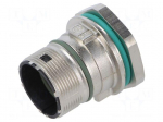 Enclosure for connectors: M23 | external thread,threaded joint