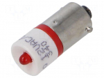 LED lamp | red | BA9S | 12VDC | 12VAC | No.of diodes: 1 | 04
