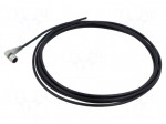 Cable: for sensors/automation | M12 | PIN: 5 | angled | 5m | plug | 30VDC