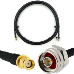 Rangeful RP-SMA Male / N Male Hex 3m koaksiaalkaabel &mdash; HF240 (vastab LMR240) HF240-RPSM-NMH-3