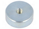 Magnet: permanent | neodymium | 40N | &Oslash;: 13mm | H: 4.5mm | steel