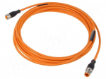 Cable: for sensors/automation | M12 | PIN: 4 | 5m | plug | 230VDC | 230VAC