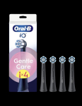 Toothbrush Oral-B  Replaceable toothbrush heads | iO GentleCare | Heads | For adults | Number of brush heads included 4 | Black