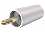 Laboratory connector: 4mm banana | adapter | 32A | white | 42mm
