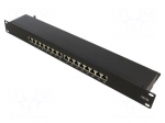 Patch panel | RJ45 | 44mm
