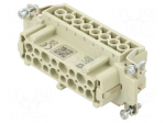 Connector: HDC | contact insert | female | 16A | 500V | Han E&reg; | PIN: 16