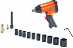 B&D IMPACT WRENCH 1/2"+SOCKETS UD.10pcs. ........