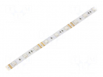 LED tape | RGB | 5050 | 12V | LED/m: 48 | 10mm | IP20 | 9W/m