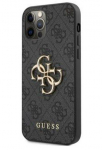 Back panel cover Guess Apple iPhone 12 Pro Max Metal Logo Case Grey