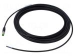 Cable: for sensors/automation | M8 | PIN: 3 | straight | 10m | plug | 4A