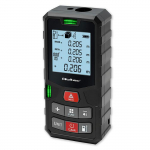 Qoltec High-Precision Laser Distance Meter with Bubble Level | LCD with backlight | 50m