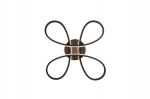 Ceiling LED FLY LIGHT 40CM 3000K MATT BL