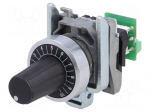 Potentiometer | 22mm | Harmony XB4 | -40&divide;70&deg;C | Illumin: none | &Oslash;22mm