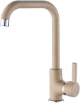 Lena upright sink mixer, L-shaped, beige granite